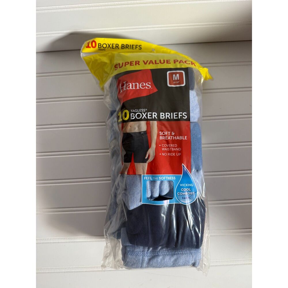 New Hanes Mens Boxer Briefs